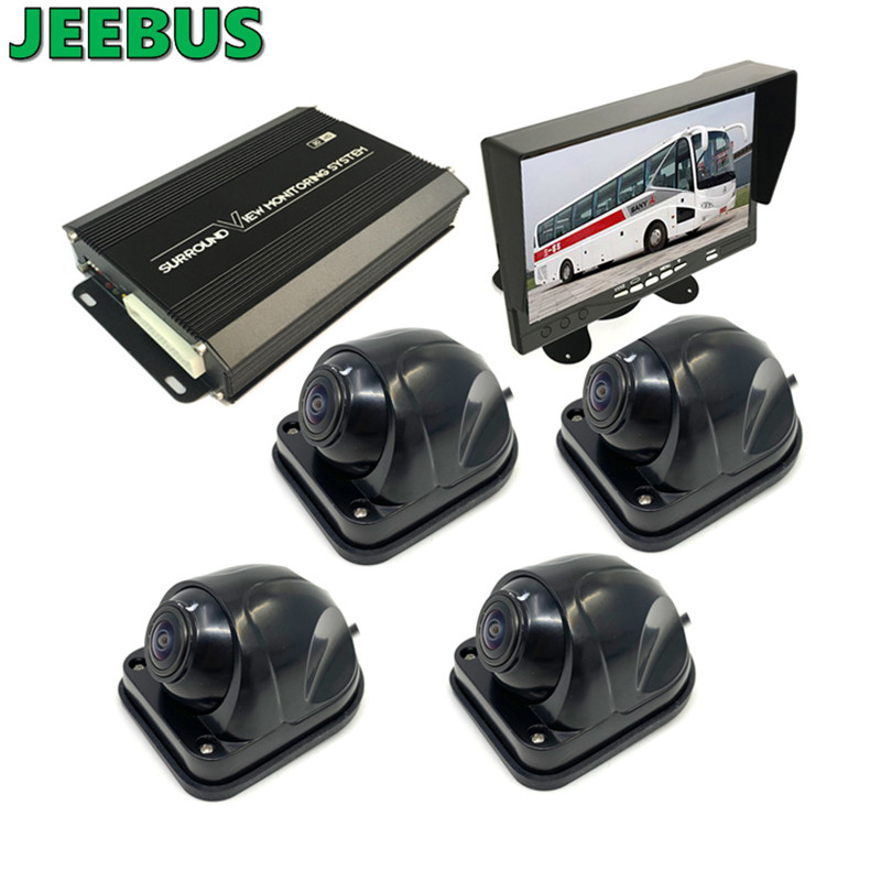 3D 1080P 360 Buss Paking Camera Car Reversing Aid Truck 360 Degree Camera Bird View Security System