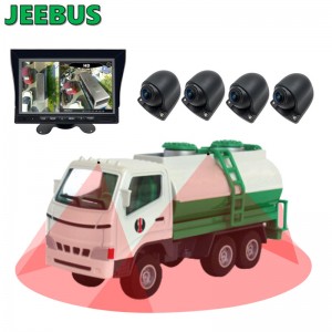 Supper HD 3D Car 360 Degree Surround Bird View Monitoring System 4 * 180 Degree Camera för Truck Driving Security Aid